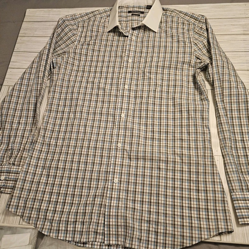 Indochino Shirt Mens Extra Large Plaid Long Sleeve Button-Down Collar‎